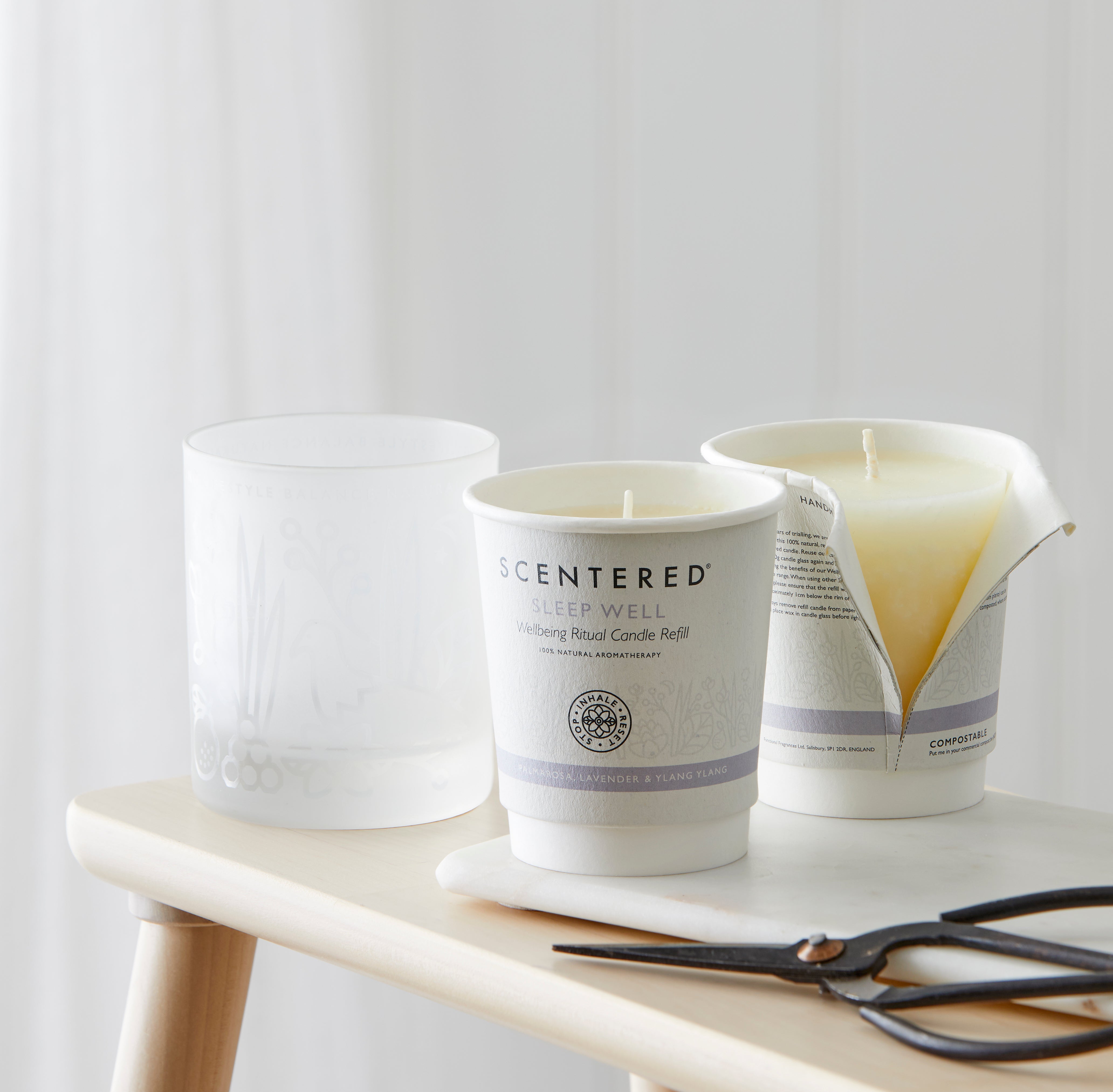 Scentered Sleep Well Home Aromatherapy Candle Refill Duo